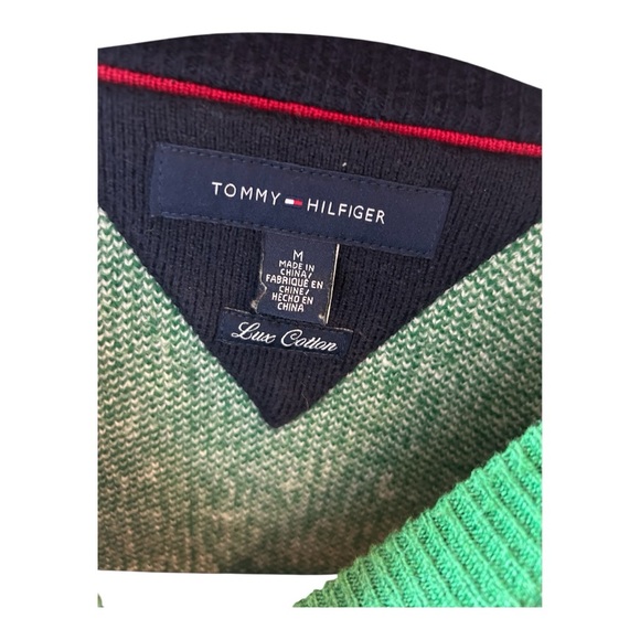 Tommy Hilfiger Green Ski Motif Crewneck Sweater - Picture 2 of 3